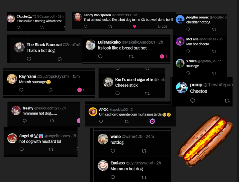 yeah i mean, it does look like a hot dog 💀