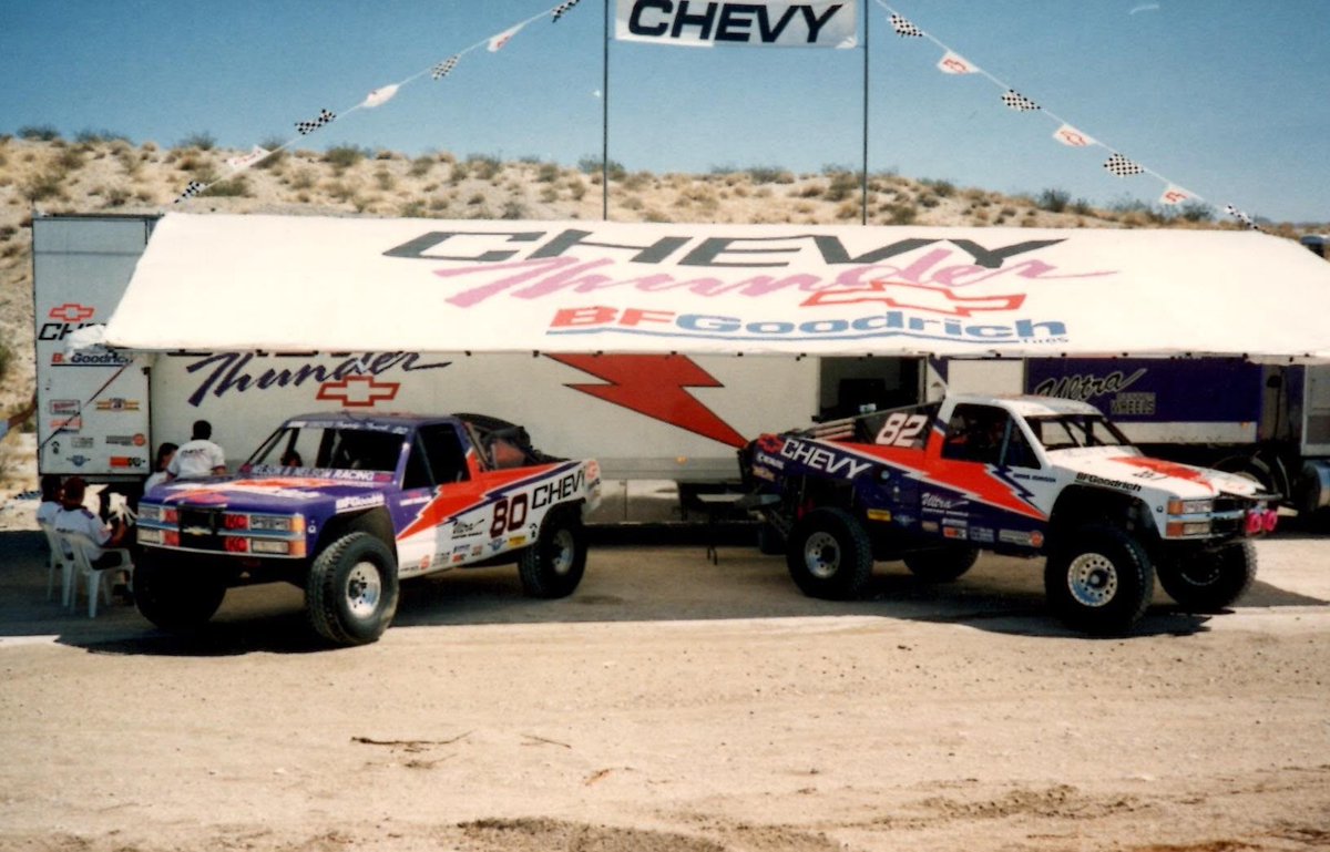 racedezertcom's tweet photo. #FBF to our @methodracewheel Heritage Series feature on the Chevy Lightning team of Larry Ragland and Jimmie Johnson. Check out the story by Rory Ward and more photos on Race-dezert.

-> https://t.co/3me2s4i7Zr

#racedezert #trophytruck #class8 #nelsonandnelson #flashbackfriday https://t.co/BDk2JniGKT