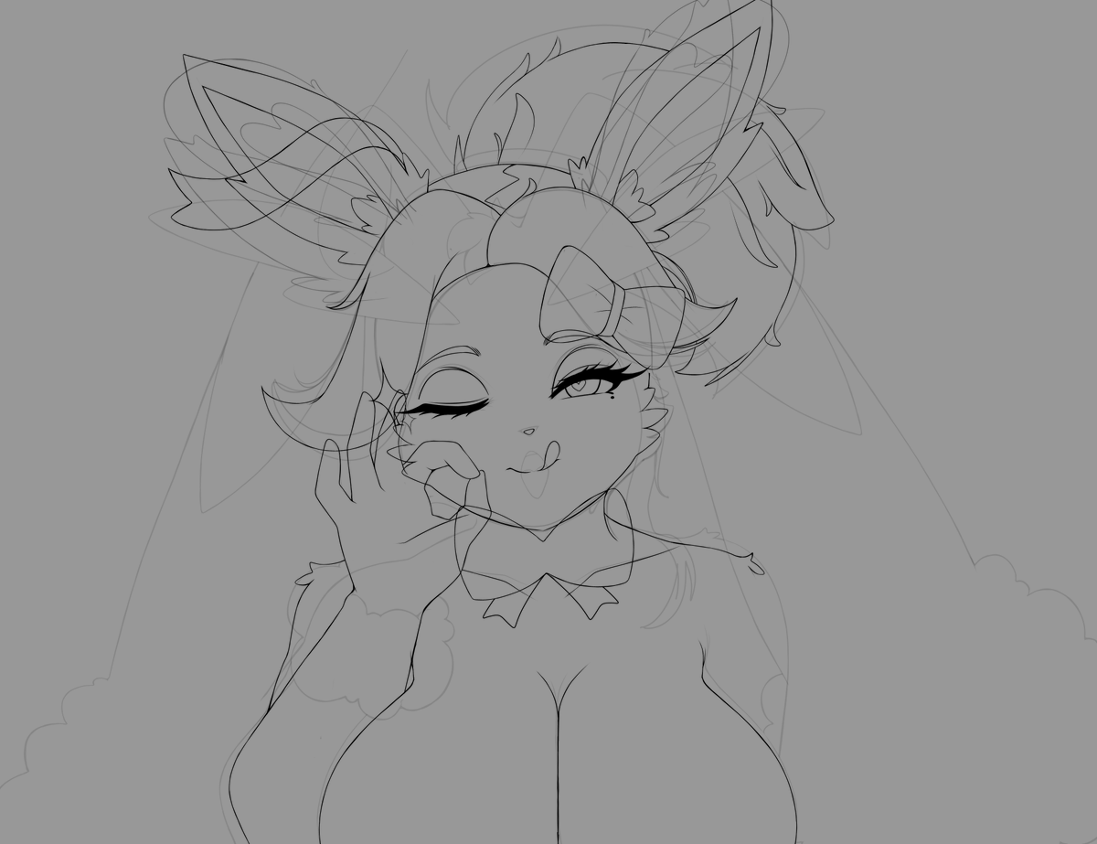 Sylveon Anthro in progress :P 

#Sylveon #Anthro #nsfw #nsfwart #Pokemon #Female #sketchart
