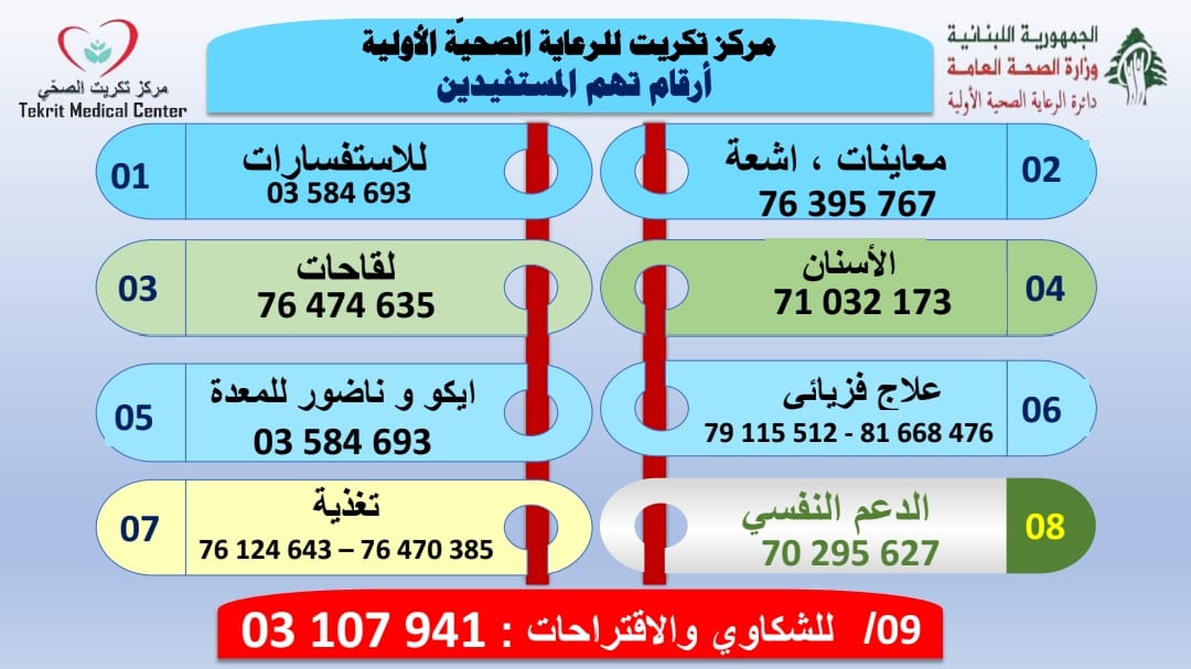 مركز تكريت للرعاية الصحية الأولية - Tekrit P.H.C.C tweet media