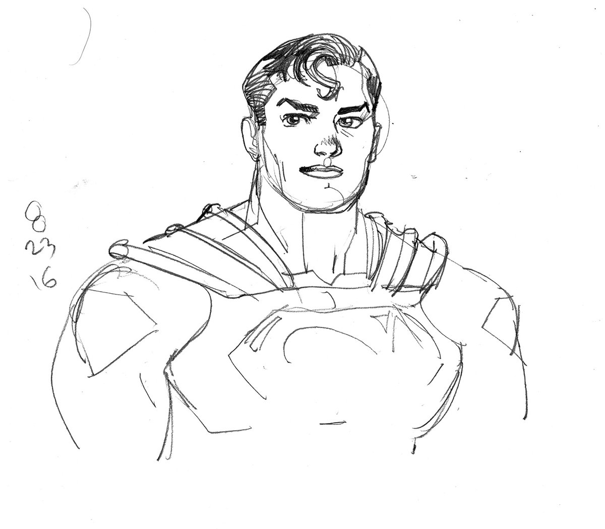 Jed Dougherty (@jebriodo) on Twitter photo Superman sketch on this day, 2016 Superman sketch on this day, 2016
