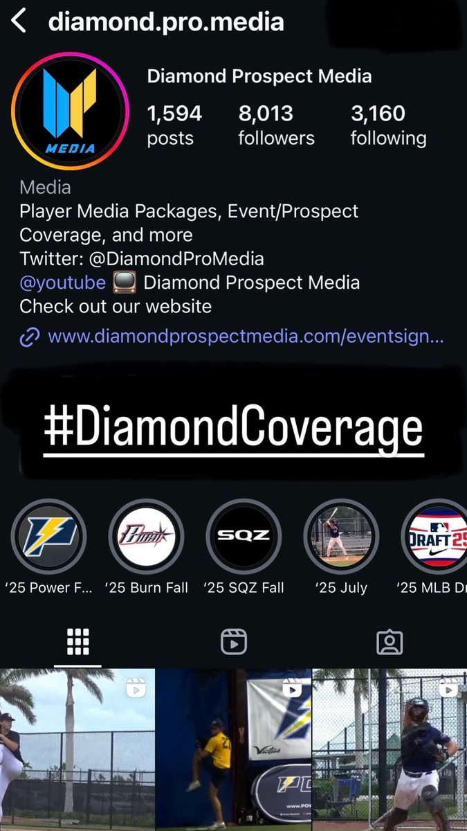 Are you following us on our Instagram? Along with tons of content posted from the summer, we’ve already started to upload player highlight videos from fall team tryouts with plenty more to come. Interested in individual player coverage for the fall? DM us! #DiamondCoverage