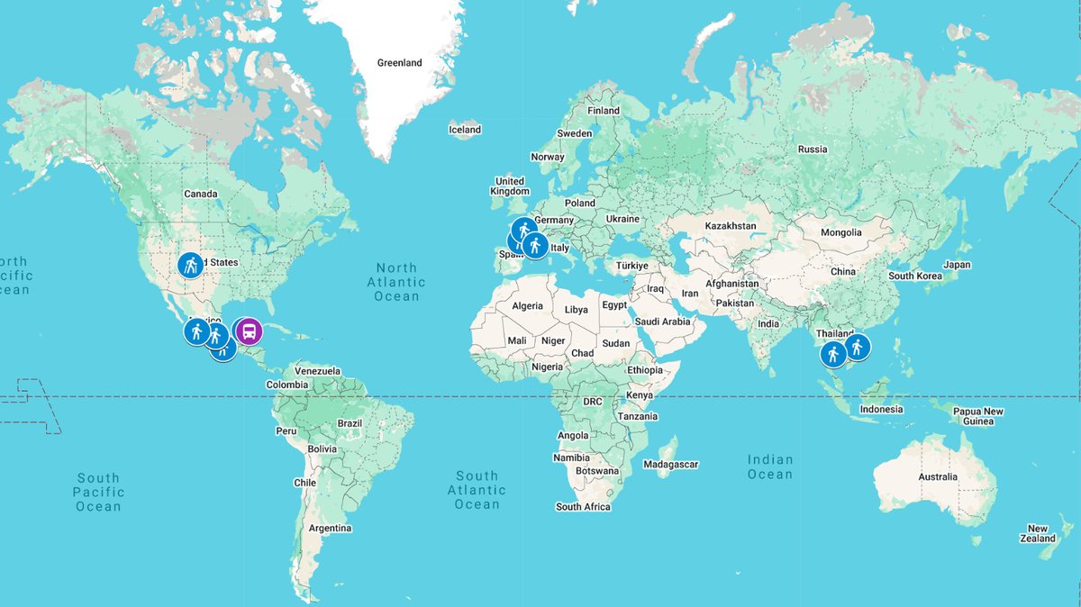 Take5TravelWalk's tweet image. Take 5 Travel Walking Tour Map:
google.com/maps/d/viewer?…

Click the link above for an interactive map and direct access to our free immersive travel videos from around the world, all in 4K.

#TravelMap #WalkingTours #TravelTours #VirtalTours #ImmersiveVideo