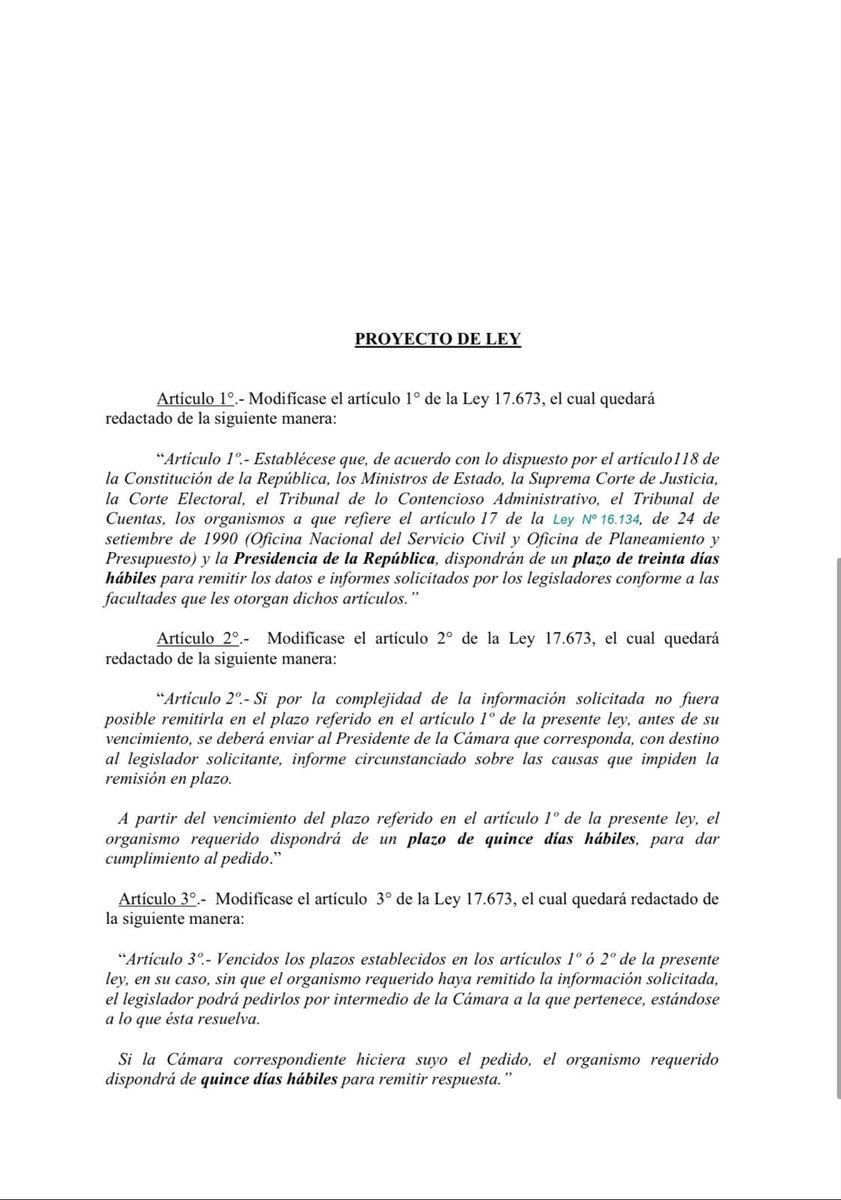 Presentamos un proyecto de ley para acortar los plazos de respuesta de los pedidos de informes que tramitan los legisladores. Asimismo, para que la Presidencia también deba responder, y no quede por fuera del control parlamentario. Que el gobierno informe, y que lo haga con