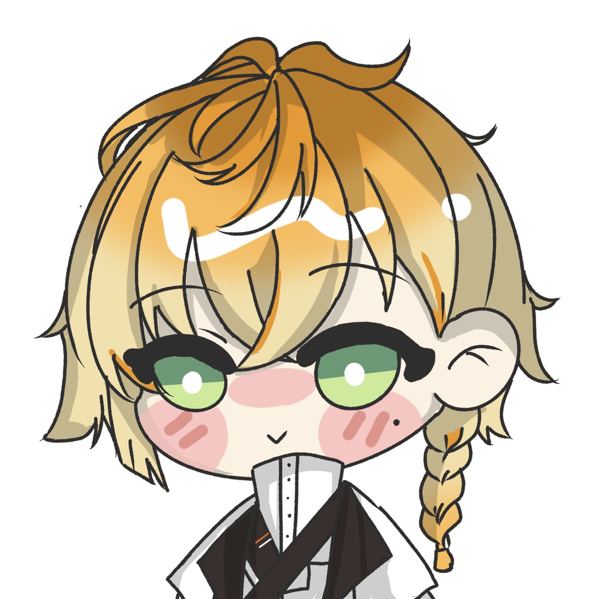 #百人繪  #認識100個VTB
（18/100)
 某方面來說 阿光滿好畫的（

#頭頂亮光光 #逸術 #noonle #希畫符