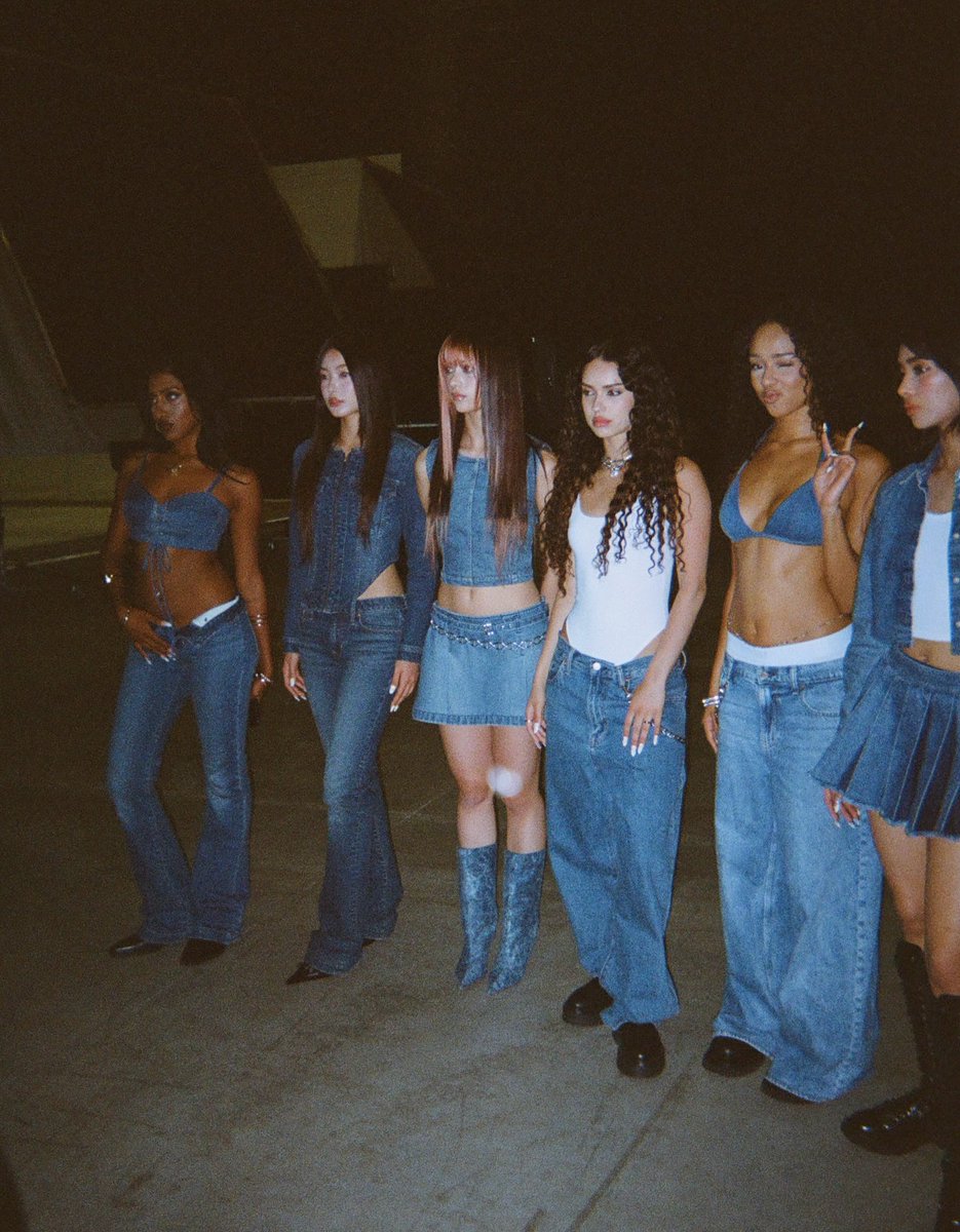 Cosmopolitan's tweet photo. KATSEYE's GAP denim campaign is truly the gift that just keeps on giving https://t.co/X95QPQqE0F