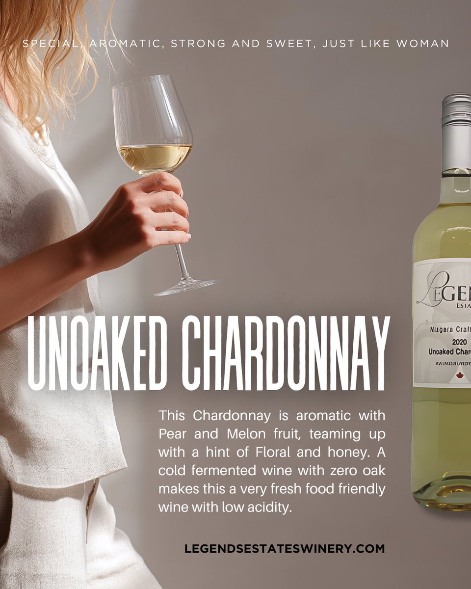 Our Unoaked Chardonnay bursts with pear, melon, floral, and honey notes — a perfect pairing for food or a glass on its own.🍐🍯
Cold-fermented with zero oak, this wine is refreshingly smooth with low acidity. The ultimate sip for any occasion.🍷💫
👉 legendsestateswinery.com