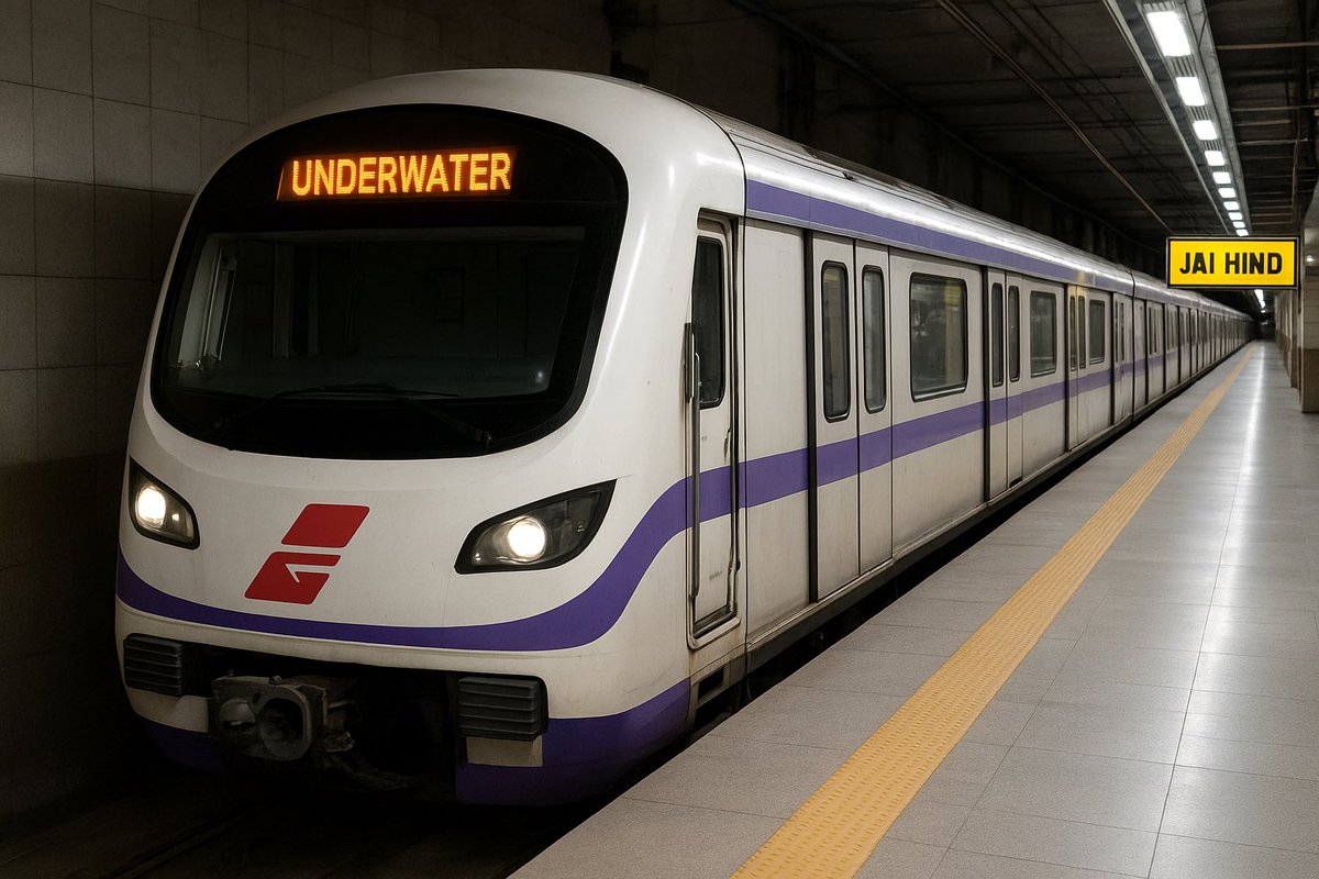 And here comes Kolkata Metro… started the innings on 24th October 1984, stayed patient, now hitting SIXES all over —

🌊 Underwater corridor  (2024) ✅

✈️ Airport connectivity ✅

🥈 5 corridors ✅

🇮🇳 3rd largest network ✅ 

#KolkataMetro #Kolkata #RailInfra4WestBengal