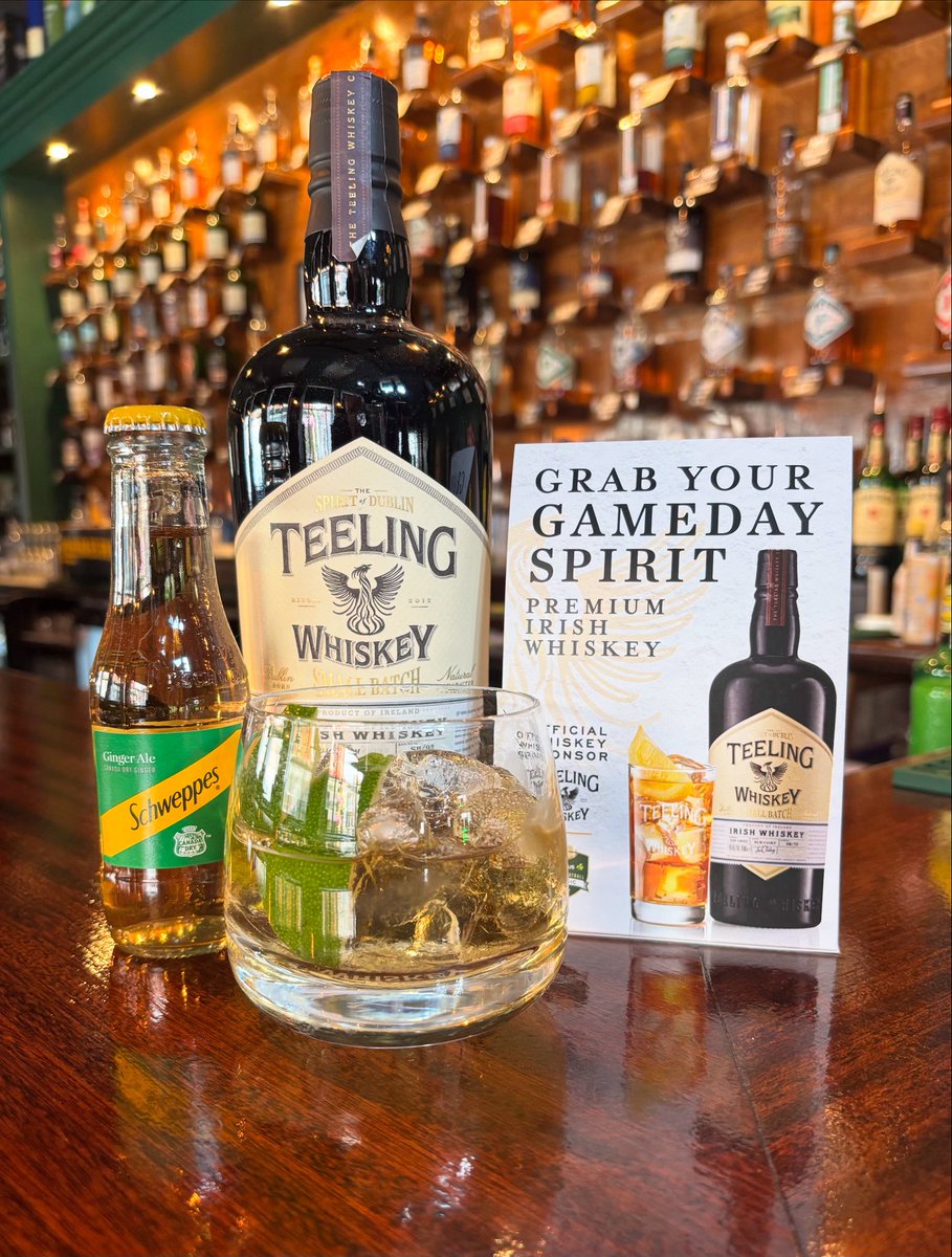 Fantastic buzz in the city! 

Gearing up for a great weekend! 

Grab your  <a href="/TeelingWhiskey/">Teeling Whiskey</a> game day spirit  <a href="/MossLaneDublin/">MossLaneDublin</a> ☘️🏈☘️

#teelingwhiskey #Teeling #kansas #iowa #collegefootball #mosslane #dublin #ireland ☘️🏈☘️