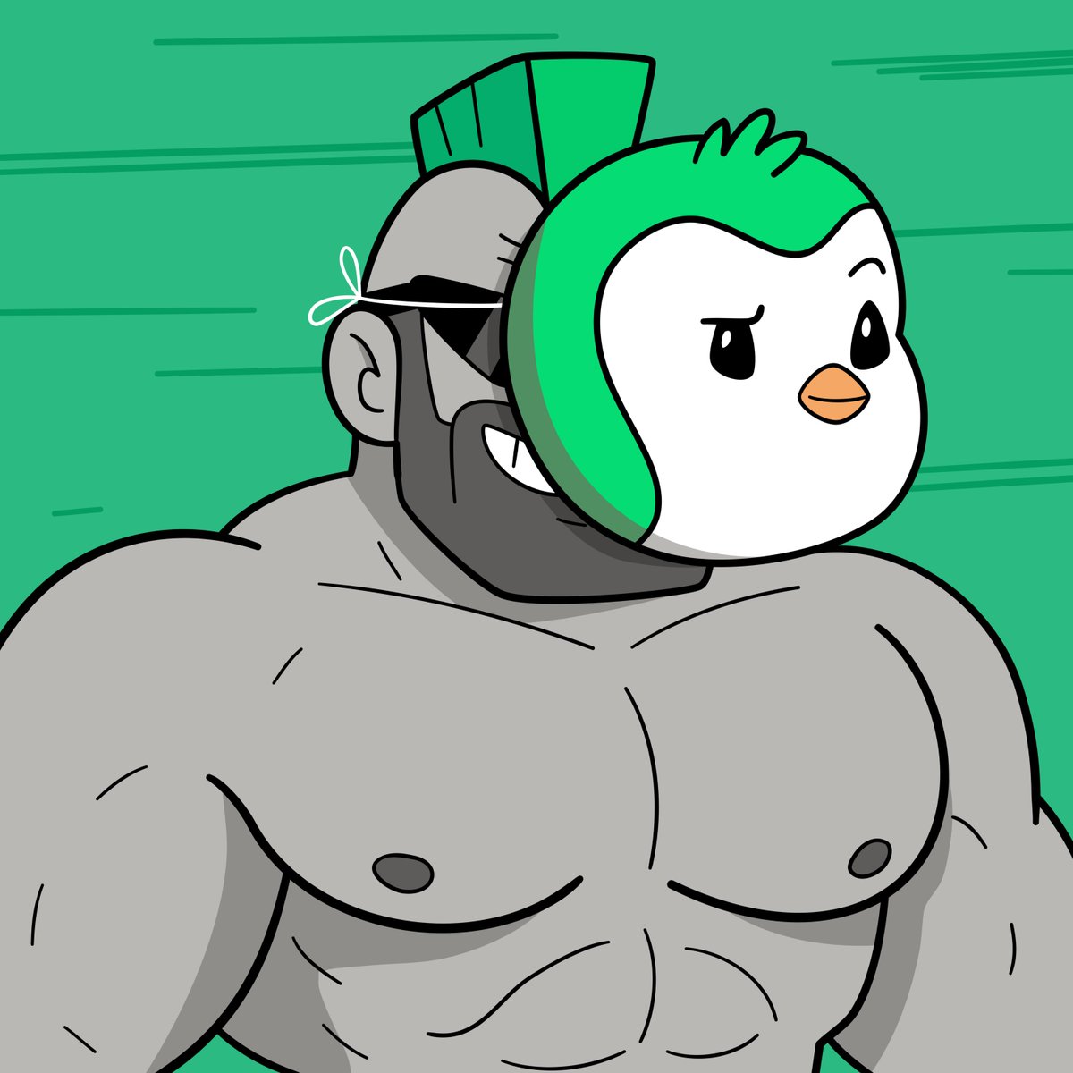ABSChadxyz's tweet photo. @abschud Have you forgotten about the mascot that went on vacation? AbsChad is baaaaack 💪✳️ https://t.co/9U2n7ZTPba