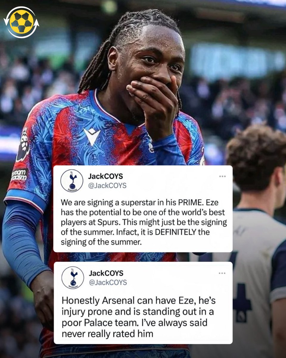 🚨 Opinions in football can change very quickly. 😂