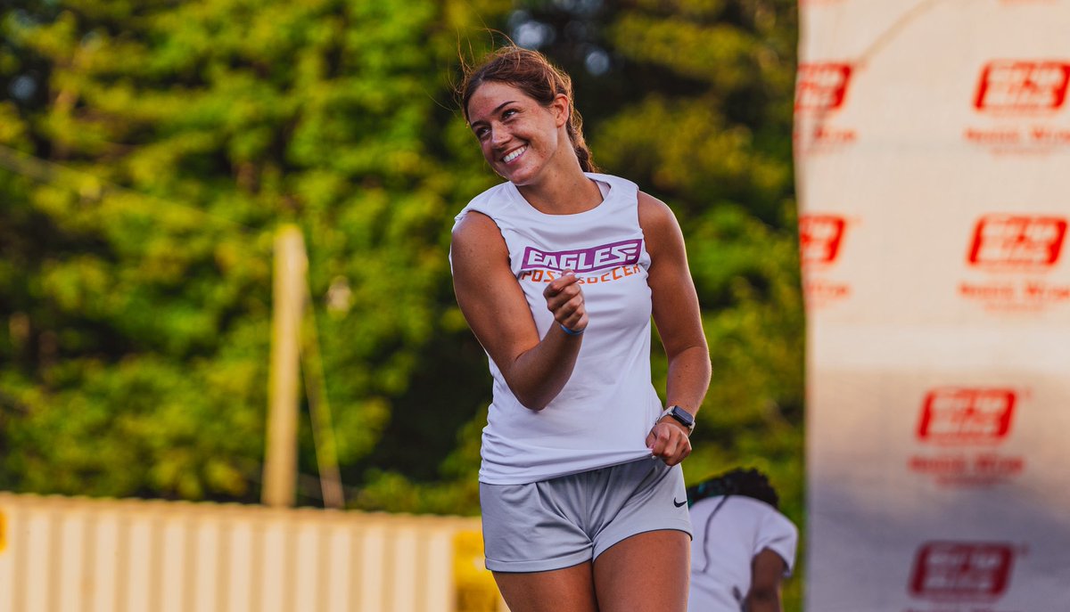 🟠⚽️Smiles for Preseason 
#SoarEagles🟠🟣🦅 #postuniversity #postwsoc