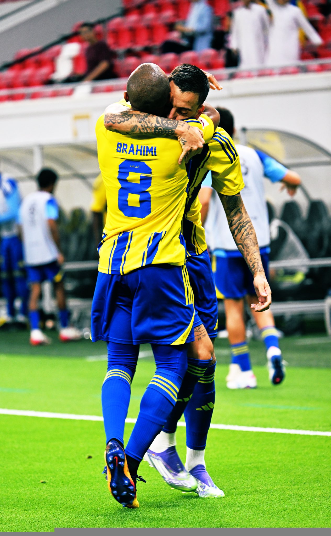 احتفال خوسيلو وإبراهيمي (إكس)