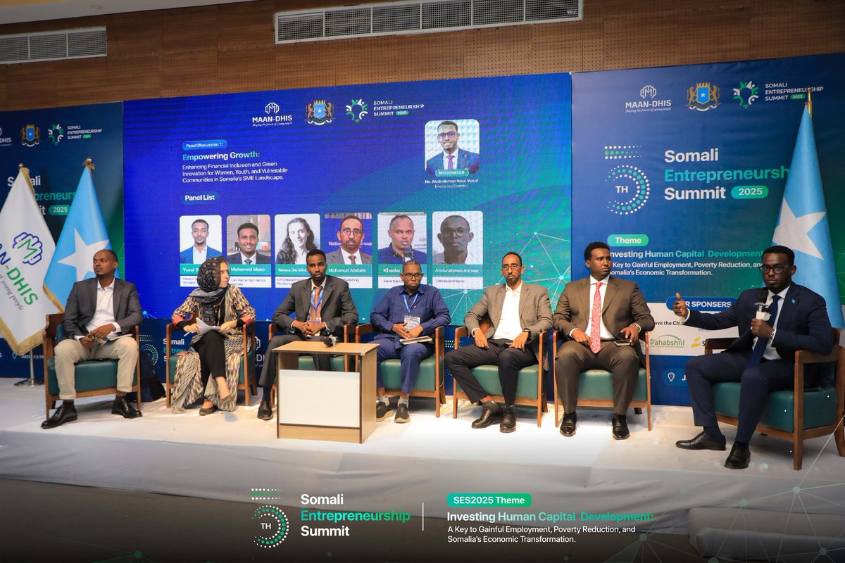 🇸🇴✨ Reflecting on the successful inauguration of World Entrepreneurship Day and the impactful #SES2025 Summit! The summit concluded with 4 strategic recommendations aimed at transforming Somalia’s future:

🔹 Establishing a National Entrepreneurship &amp; Innovation Fund to catalyze