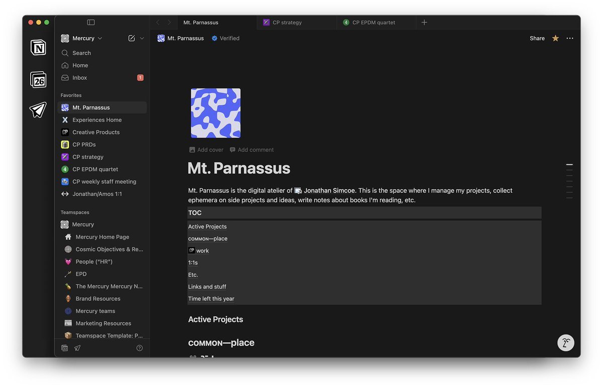 dreaming of a unified @NotionHQ app
⋅ i don't want 3 electron apps running
⋅ seamless connect with c