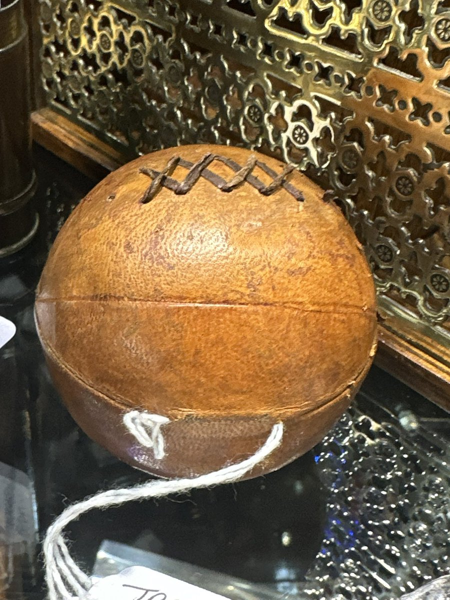 astraantiques's tweet photo. This travellers ink pot in the shape of a football is a new addition from unit 145. #inkpot #antiqueinkpot #travellersinkpot #sport #vintagesport #football #astraantiquescentre #hemswell #lincolnshire https://t.co/uXN2yfuQq7