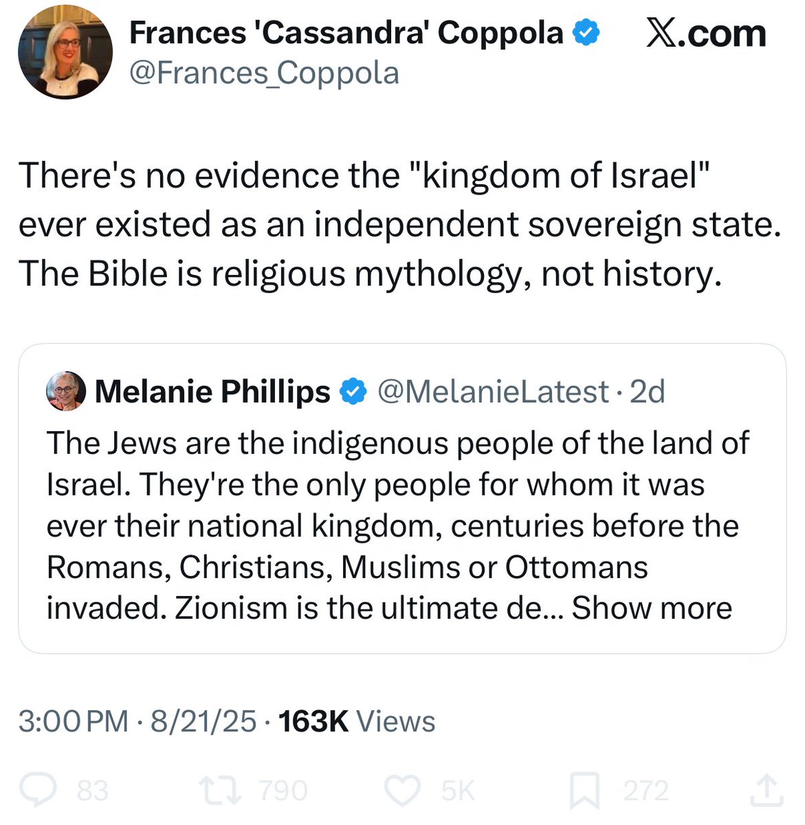Jews are literally the only ethnic minority that need to go on social every day and defend their history and existence…