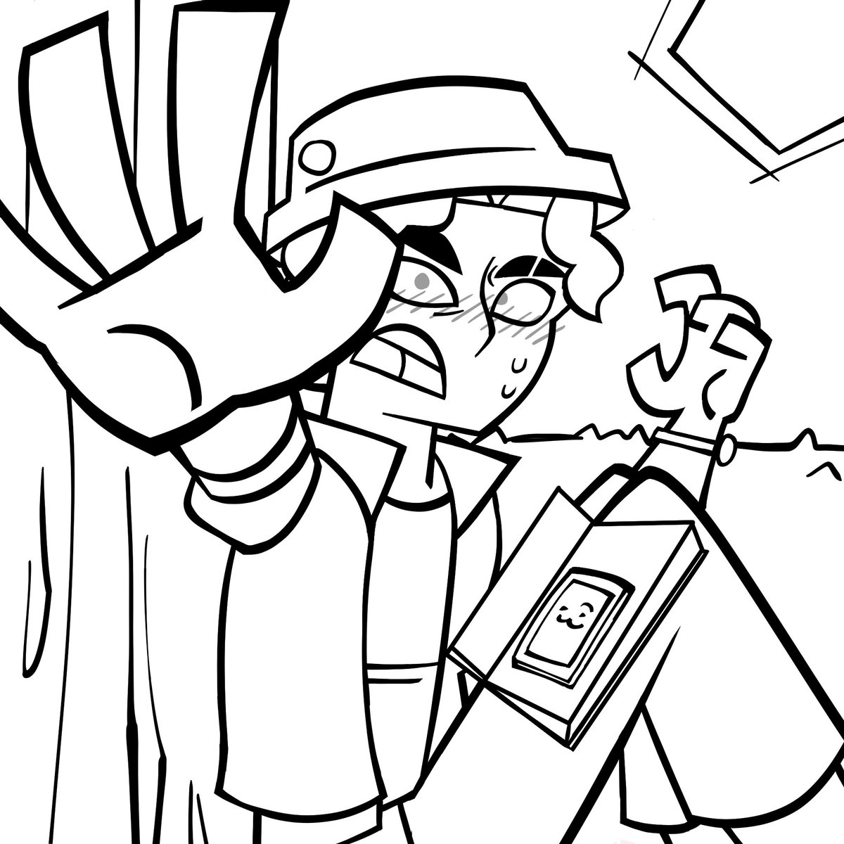 Did linework on these with doc's ( @doctor_blight ) awesome sketches on these ^_^ ouchie my hands - will update as theres more to come >:) watch out!!! 