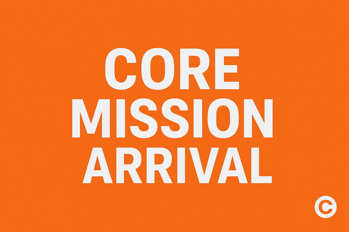 almonsuroo1's tweet photo. “The Core Mission has arrived — a new era of innovation, precision, and unstoppable possibilities begins now. 🚀🔥 #CoreMission”
#COREDAO @CommunityofCore https://t.co/9ra3Kp3tas