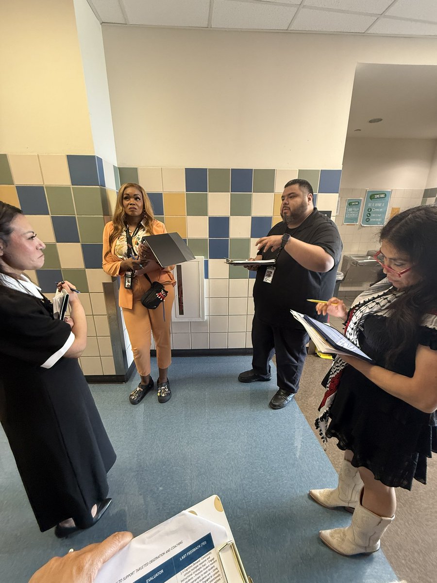 Instructional walks turn everyday moments into teachable ones—learning doesn’t stop at the classroom door."

Executive Directors Barrios and Aguirre-Castillo walk side by side with campus leaders to model, coach, and collaborate—all with one goal: improved student outcomes for
