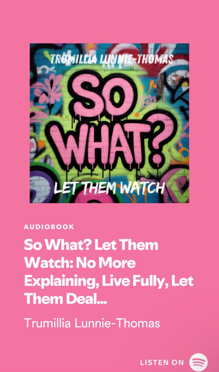 WomanOnFireShow's tweet photo. So What? Let Them Watch: No More Explaining, Live Fully, Let Them Deal With It. Available everywhere:  https://t.co/PWVXyvZguC https://t.co/4qAXc9rm5R