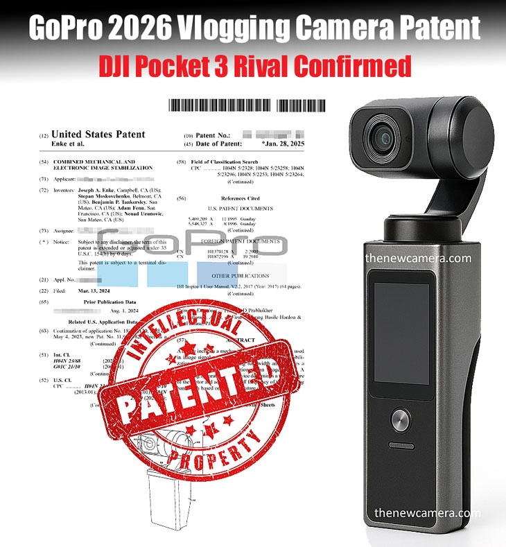 thenewcamera's tweet image. Breaking News: GoPro 2026 Vlogging Camera Patent: DJI Pocket 3 Rival Confirmed thenewcamera.com/gopro-2026-vlo…  #djirumor #dji #djipocket #djinews #gopro