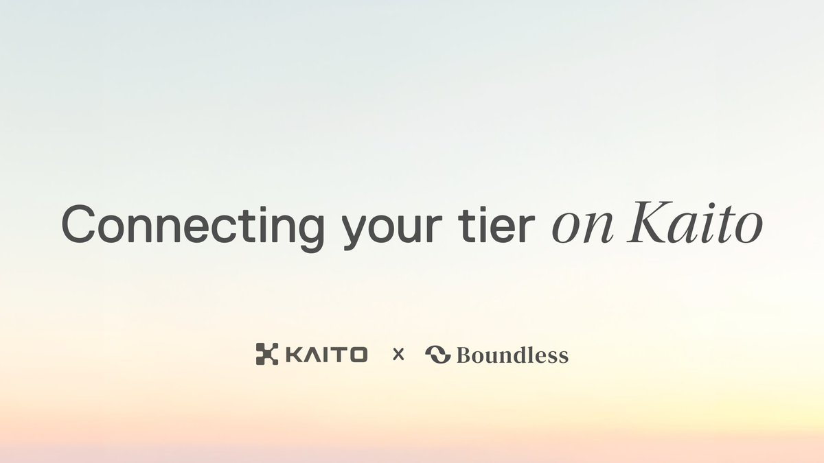 Boundless @boundless_xyz 将在周一（明天）， 上线Kaito capital-launchpad 打新了！  盲猜砖石和黄金选手会赢麻！ ⭐️公售规则从之前的1000美元起步改到了现在100 美元，相当亲民，砖石和黄金选手记得去参与！ 不要忘了在今天去绑定参与了 Boundless的钱包地址， 在Kaito ...
