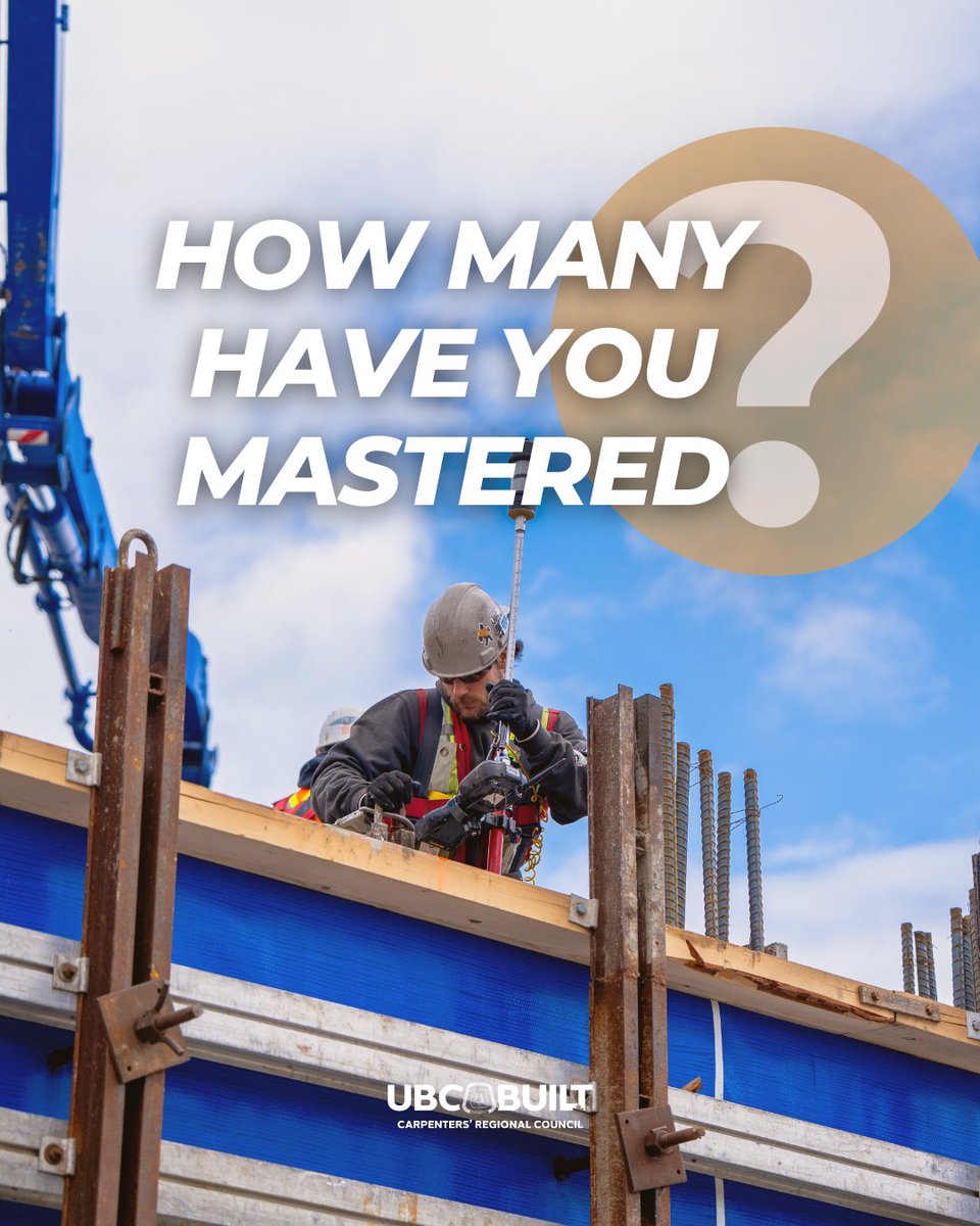 UBCBuilt_CRC's tweet photo. 5 skills every carpenter should master
From precision cuts to problem-solving under pressure, these skills go beyond the tools.
Which one are you still perfecting? 👇
#UBCBuilt #CarpentrySkills #Craftsmanship #BuildWithPride #SkilledTrades https://t.co/O8QWhVqWQO