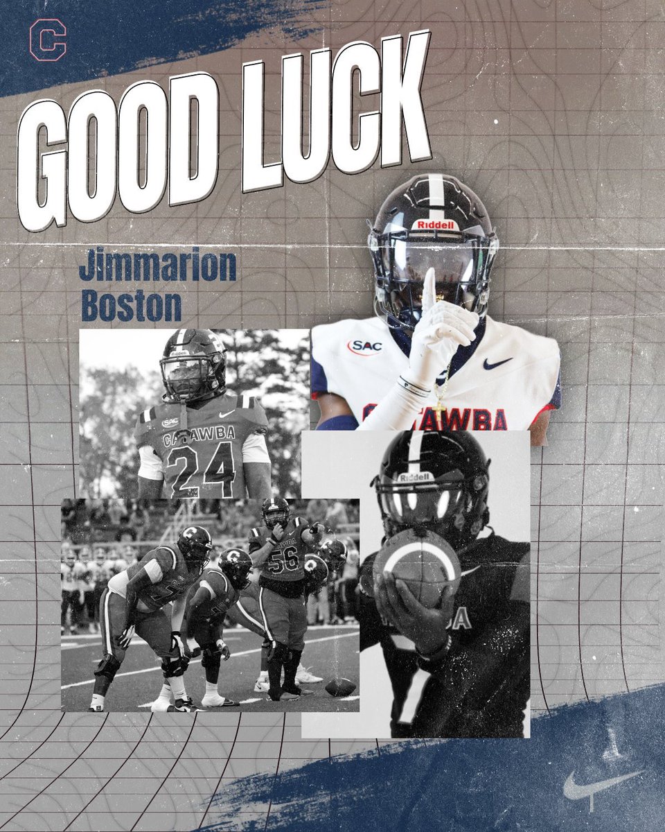 Jimmarion Boston (@jimmarion_47) on Twitter photo Big shoutout to <a href="/CatawbaCollege/">Catawba College</a> for the good luck wishes before my first senior season game! 🔥 Locked in and ready to go! 🏈 #SeniorSeason #Blessed #GoTime #classof2026 <a href="/Coach_Suber/">Bryce Suber</a> <a href="/Coach_Overman/">Tee Overman</a> <a href="/CoachVellucci/">Jake Vellucci</a> <a href="/CoachJasonTone/">Coach Tone</a> <a href="/CoachGarrettH/">Garrett Hochstetler</a> <a href="/DBrownleeJr/">Coach D.J. Brownlee</a> Big shoutout to <a href="/CatawbaCollege/">Catawba College</a> for the good luck wishes before my first senior season game! 🔥 Locked in and ready to go! 🏈 #SeniorSeason #Blessed #GoTime #classof2026 <a href="/Coach_Suber/">Bryce Suber</a> <a href="/Coach_Overman/">Tee Overman</a> <a href="/CoachVellucci/">Jake Vellucci</a> <a href="/CoachJasonTone/">Coach Tone</a> <a href="/CoachGarrettH/">Garrett Hochstetler</a> <a href="/DBrownleeJr/">Coach D.J. Brownlee</a>
