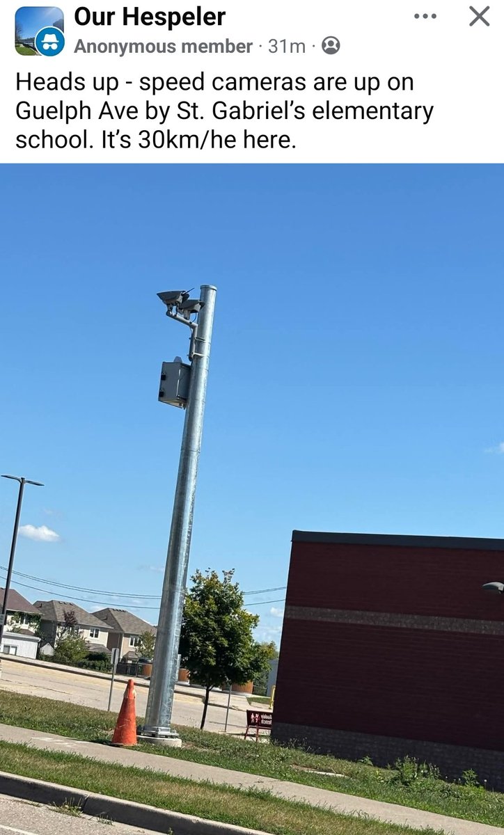 Sharing from Facebook! <a href="/HespelerBuzz/">HespelerBuzz</a>

#hespeler #speedcam #nofineshereplease