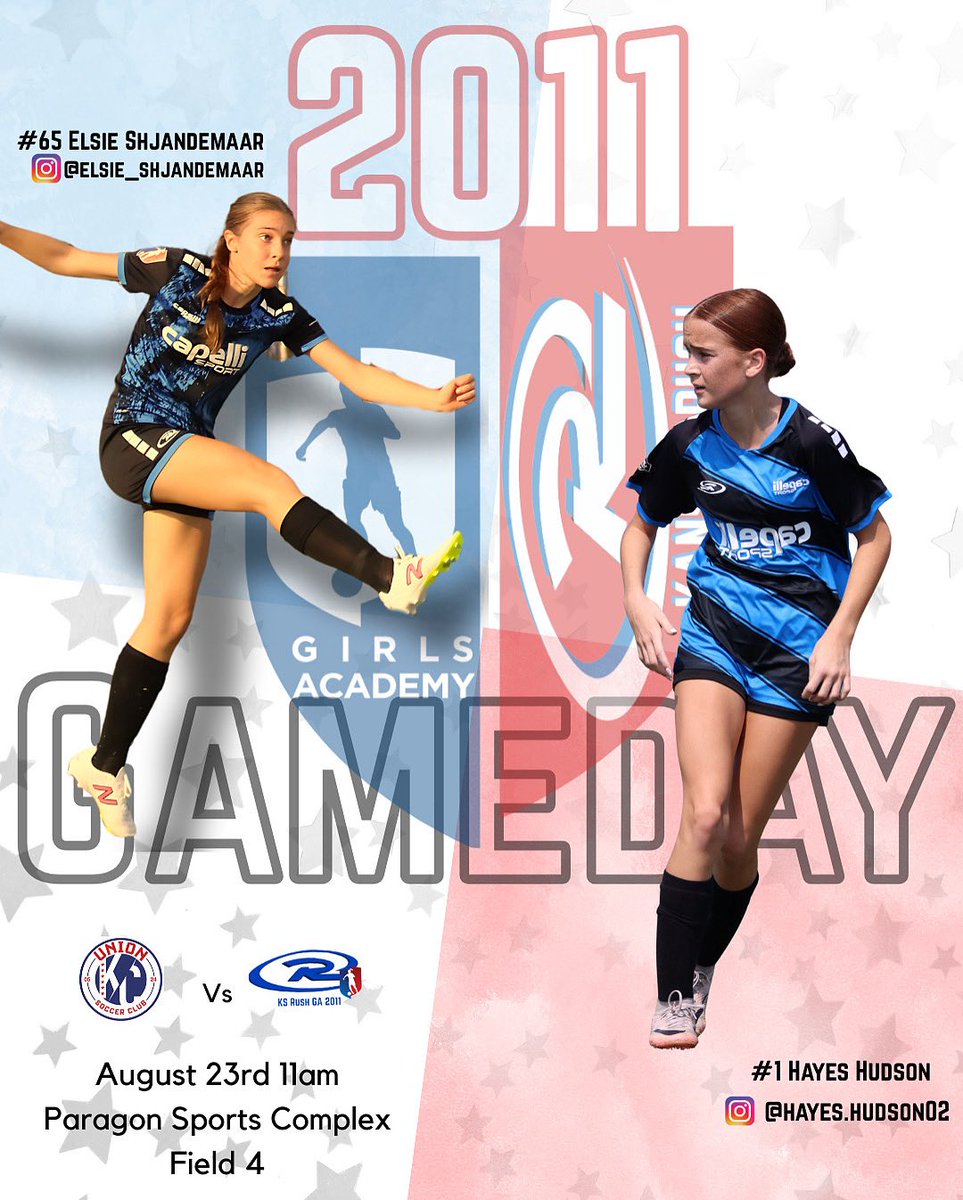 KS RUSH GA 2011 (@ksrushga2011) on Twitter photo Game day eve. Tomorrow we kick off our @GAacademyLeague season vs UnionKC. Here it starts—Heart. Hustle. Everything. 💪⚽️
<a href="/KSRGirlsAcademy/">Kansas Rush Girls Academy</a> <a href="/TheSoccerWire/">SoccerWire</a> <a href="/PrepSoccer/">Prep Soccer ⚽️</a> <a href="/ImYouthSoccer/">ECNL/GA/Recruiting/College Soccer</a> <a href="/imwomenssoccer/">Scout Her Soccer</a> <a href="/KS_RushSoccer/">Kansas Rush Soccer Club</a> Game day eve. Tomorrow we kick off our @GAacademyLeague season vs UnionKC. Here it starts—Heart. Hustle. Everything. 💪⚽️
<a href="/KSRGirlsAcademy/">Kansas Rush Girls Academy</a> <a href="/TheSoccerWire/">SoccerWire</a> <a href="/PrepSoccer/">Prep Soccer ⚽️</a> <a href="/ImYouthSoccer/">ECNL/GA/Recruiting/College Soccer</a> <a href="/imwomenssoccer/">Scout Her Soccer</a> <a href="/KS_RushSoccer/">Kansas Rush Soccer Club</a>