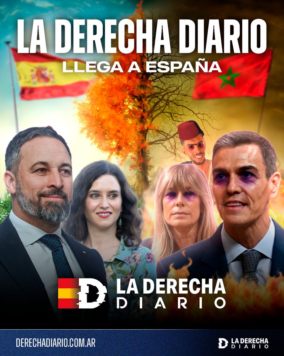 La Derecha Diario (@laderechadiario) on Twitter photo 🇪🇸 | ¡LA DERECHA DIARIO LLEGA A ESPAÑA!
El terror de los comunistas llega a España para hacer llorar a diario al socialista autoritario Pedro Sánchez y exponer lo que los medios tradicionales no te muestran: Seguinos en <a href="/DerechaDiarioES/">La Derecha Diario España</a> 🇪🇸 | ¡LA DERECHA DIARIO LLEGA A ESPAÑA!
El terror de los comunistas llega a España para hacer llorar a diario al socialista autoritario Pedro Sánchez y exponer lo que los medios tradicionales no te muestran: Seguinos en <a href="/DerechaDiarioES/">La Derecha Diario España</a>