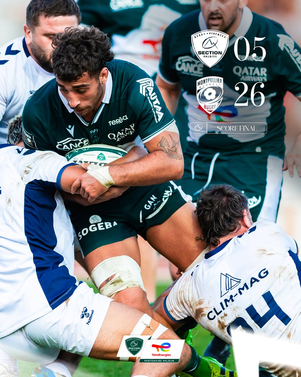 Section Paloise Béarn Pyrénées (@sectionpaloise) on Twitter photo 🏉 Montpellier remporte ce premier match de préparation sur le score de 26 à 5.
#HonhaSection 🏉 Montpellier remporte ce premier match de préparation sur le score de 26 à 5.
#HonhaSection