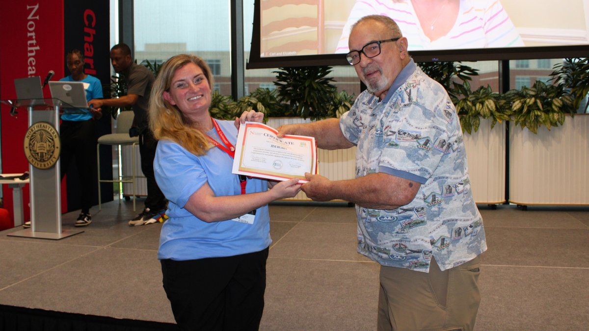 NortheasternCLT's tweet image. &quot;More than Words, An Aphasia Story&quot; showcased our Speech-Language Center Aphasia Academy graduates &amp;amp; how 10 weeks of training transforms stroke survivors into voices for change. Guest speakers Carl McIntyre &amp;amp; Elizabeth McIntyre + Aphasia Ambassadors made an incredible event!