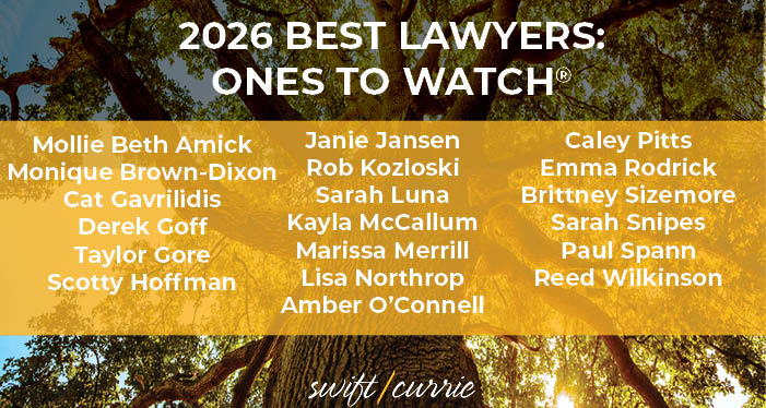 SwiftCurrie's tweet image. A big congratulations to our incredible associates named to the 2026 edition of Best Lawyers: Ones to Watch®!