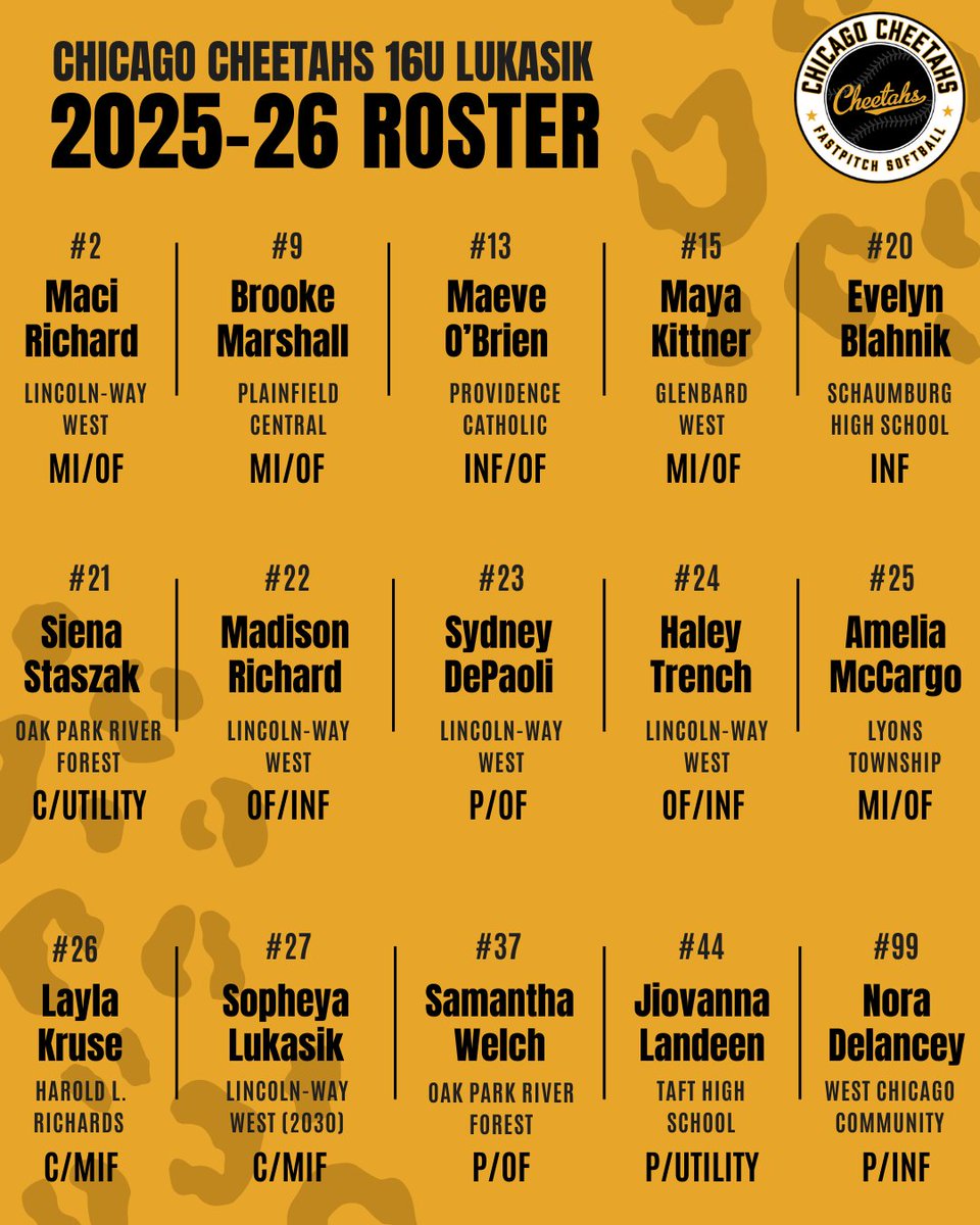 Chicago Cheetahs - CL tweet media