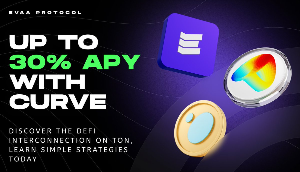 The CryptoHarry🥷 (@harrybee_yhu) on Twitter photo You can get up to 30% APY while staying mostly in stablecoins using <a href="/CurveFinance/">Curve Finance</a>, @Tonstakers, and <a href="/evaaprotocol/">EVAA Protocol</a> working together.
Here’s how it comes together.
1. Supply USDT into EVAA and earn both EVAA XP and around 4–5% supply APY.
➡️ app.evaa.finance/token/USDT?fro…
2. Borrow You can get up to 30% APY while staying mostly in stablecoins using <a href="/CurveFinance/">Curve Finance</a>, @Tonstakers, and <a href="/evaaprotocol/">EVAA Protocol</a> working together.
Here’s how it comes together.
1. Supply USDT into EVAA and earn both EVAA XP and around 4–5% supply APY.
➡️ app.evaa.finance/token/USDT?fro…
2. Borrow