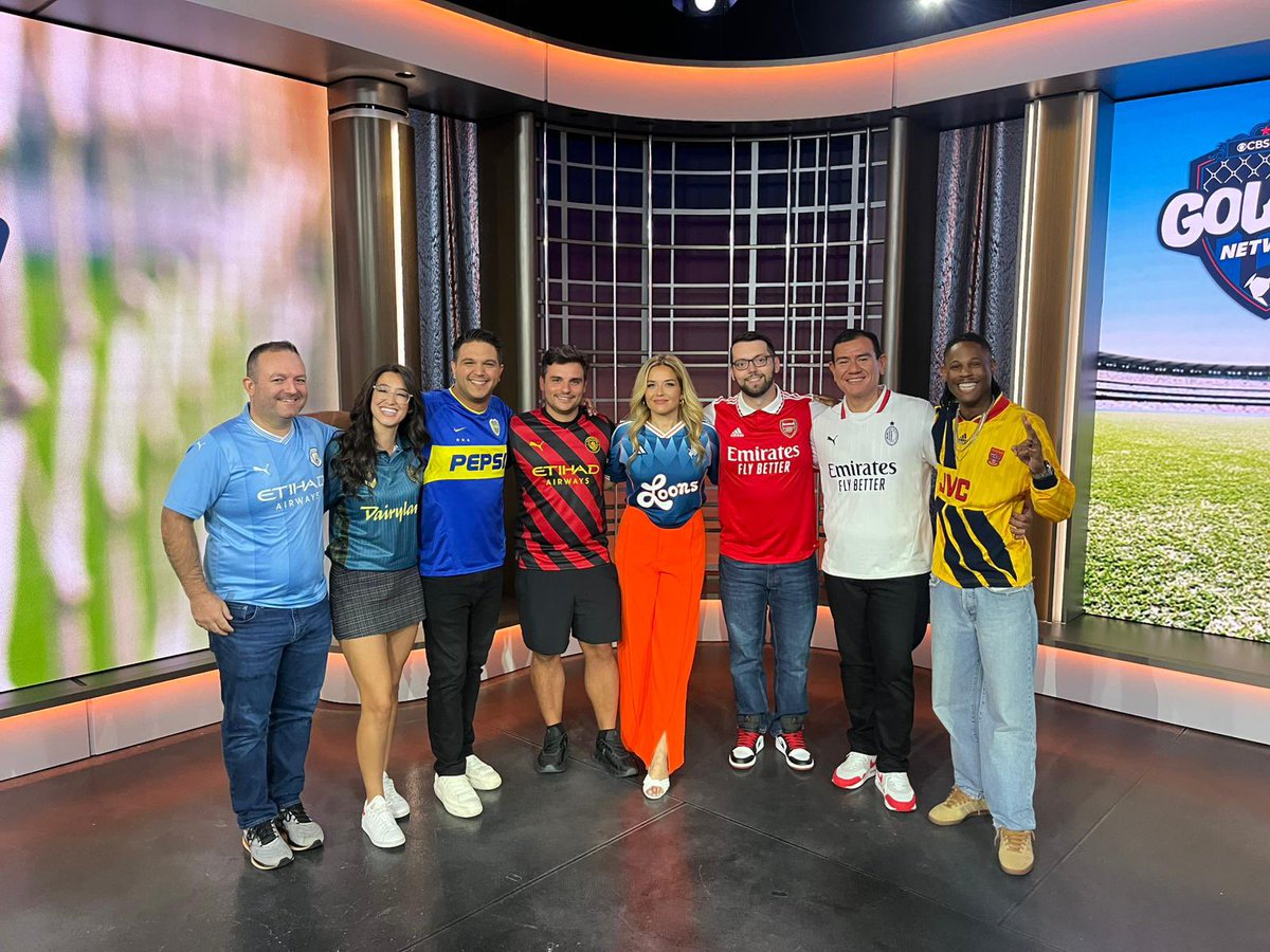 .<a href="/BocaJrsOficial/">Boca Juniors</a> for Footy Kit Friday. Wrapping up a fun week with the morning crew ⚽️💙💛 <a href="/CBSSportsGolazo/">CBS Sports Golazo ⚽️</a>