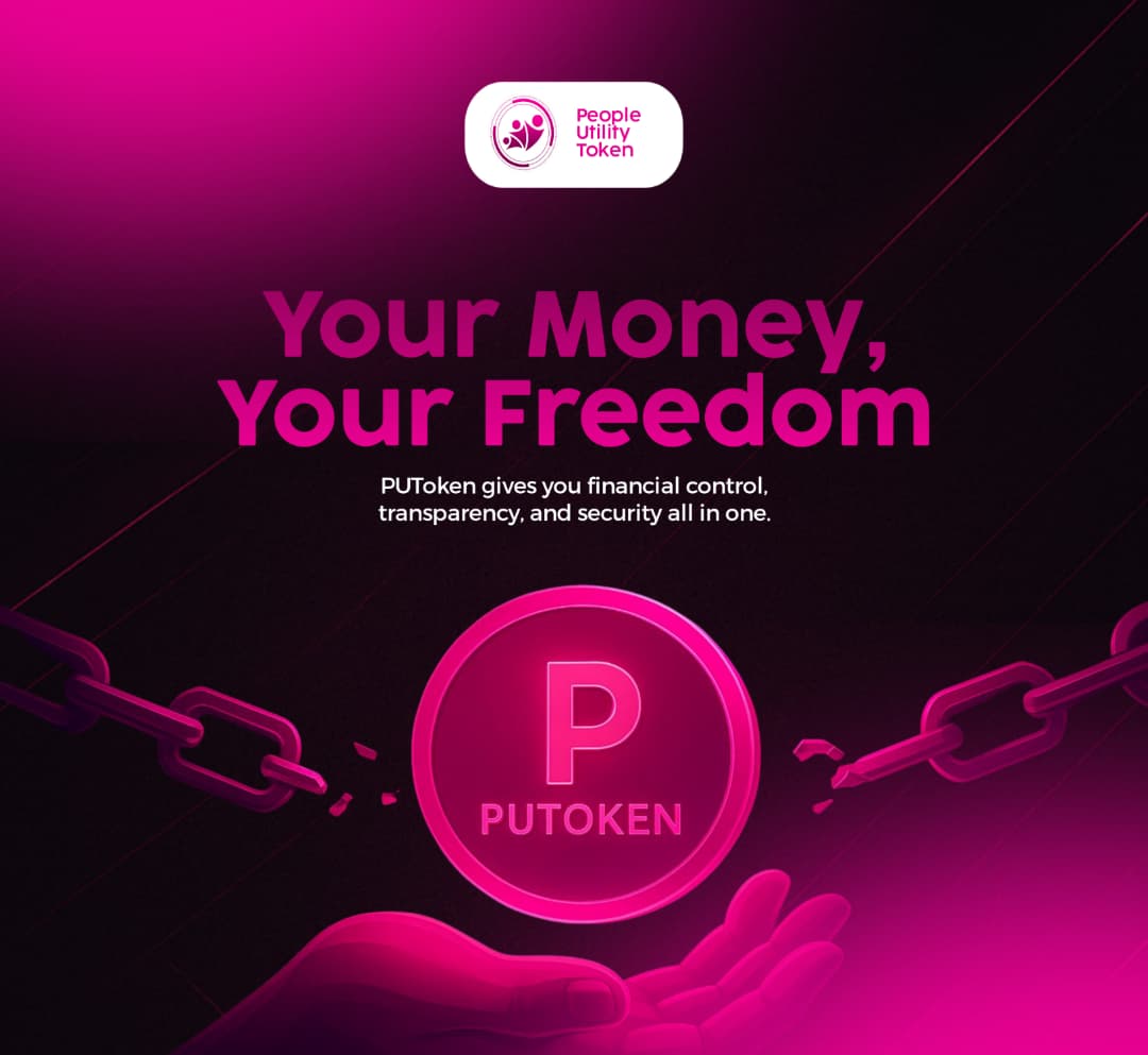 utility_token's tweet photo. Take control of your wealth. π
With PUToken, you hold the powerβfinancial freedom, transparency, and security in your hands.
#PUToken #FinancialFreedom #CryptoRevolution #MoneyYourWay #BlockchainSecurity https://t.co/t5fbokxxsD