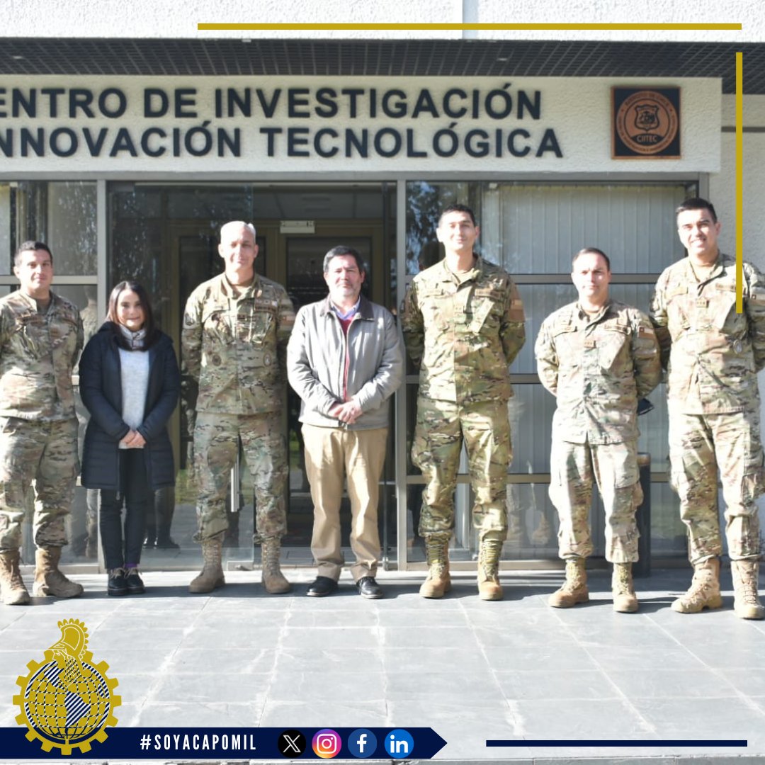 Acapomil_'s tweet photo. 🗺️El III CRIM mención Geografía, junto al profesor Rodrigo Vallejos, realizaron una visita técnico-práctica en el marco de la unidad de aprendizaje de Sistemas de Información Geográfica de Aplicación Militar al CIITEC, fortaleciendo con ello las competencias técnicas. https://t.co/SjwyLF68Dn