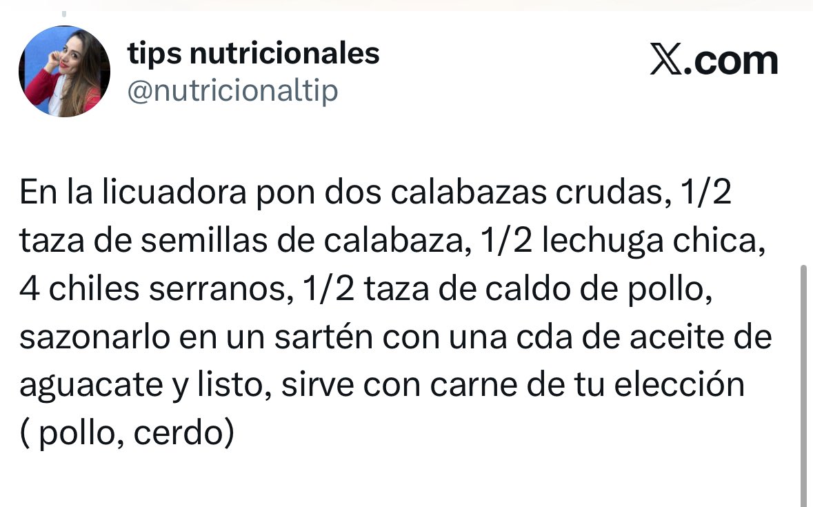 tips nutricionales tweet media