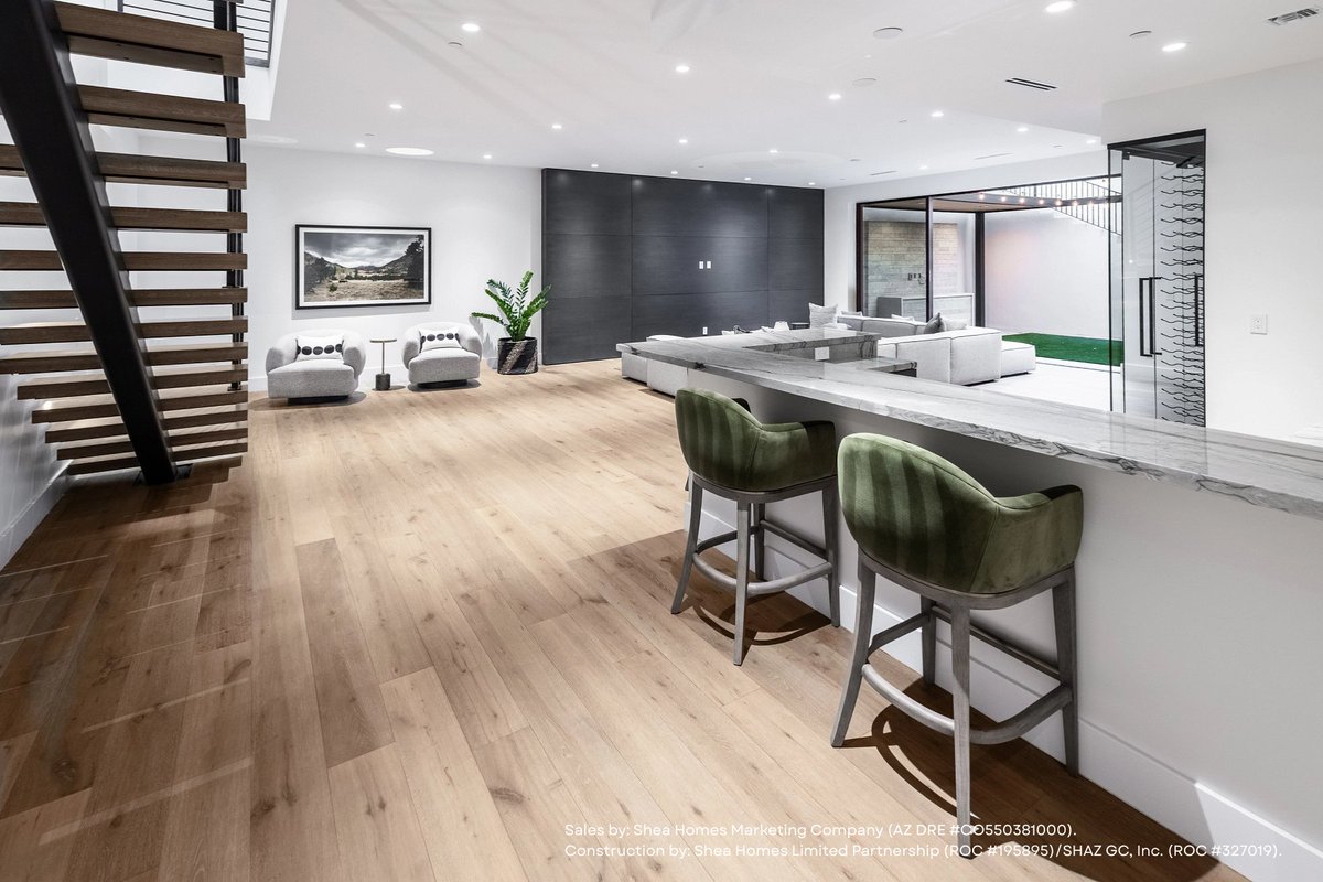 AzurePV's tweet image. Level up your downtime at #Azure. 🍷

The basement entertainment area is perfect for lounging with friends or family, complete with a wet bar and glass wine closet to keep your favorite vintages on display. 

Discover the upper level of this #SheaHomes.
bit.ly/3Y7vXLd