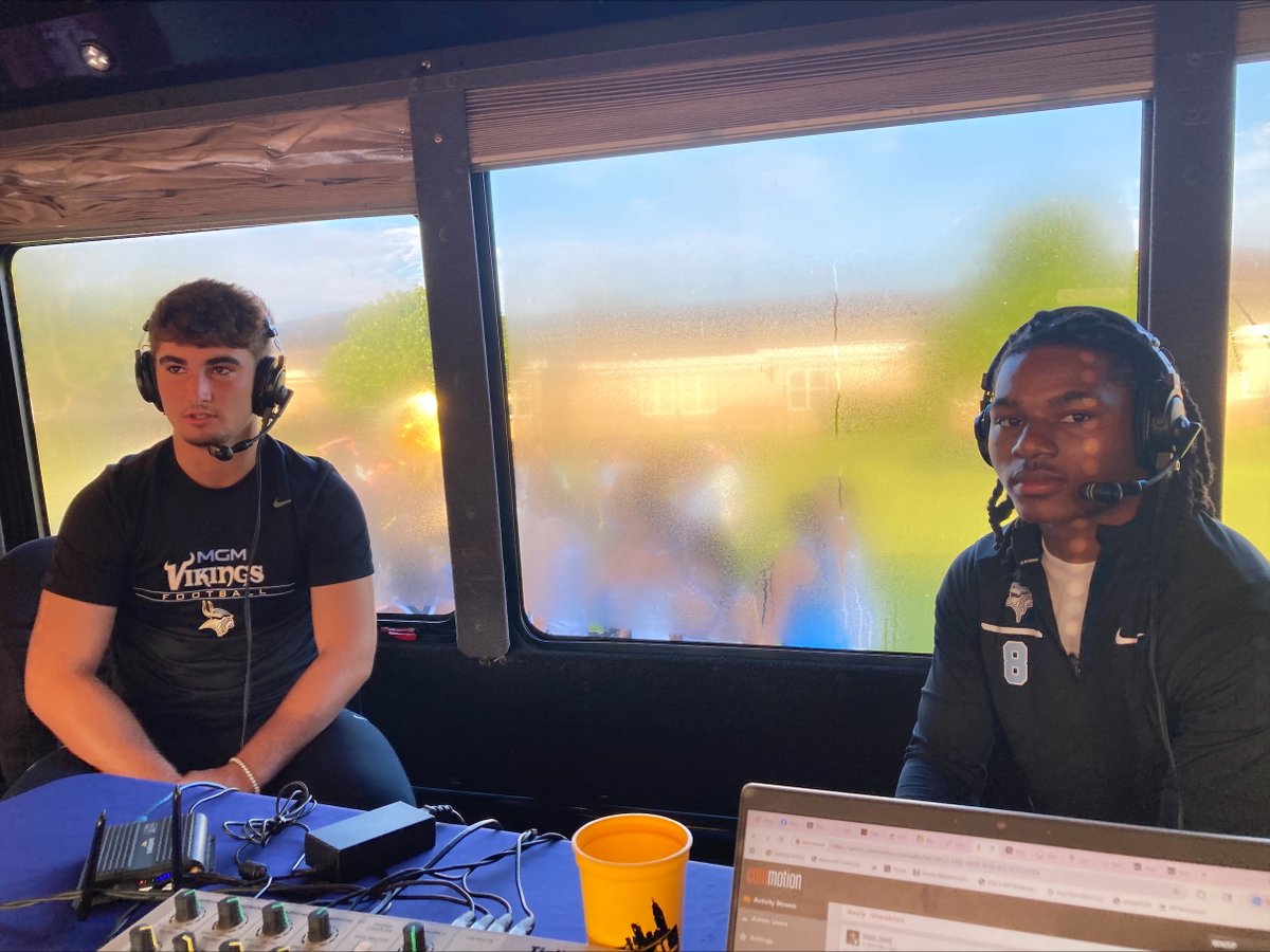 Mark_Heim's tweet photo. High school football is here! @1055wnsp has made stops at @FHSPirateFball to hang w/ Tim Carter &amp; @mgmvikingsfb to chop it up w/ @Coach_ZGolson. Met some incredible young men. Wishing the best to all teams and players this season.
@UMS_W_Athletics, you got next!
- @Djbjr23 https://t.co/1M0RCjdbL6