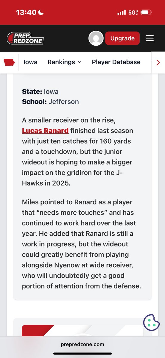 Lucas Ranard (@lucasranard13) on Twitter photo Thank you for the kind words <a href="/PrepRedzoneIA/">Prep Redzone Iowa</a> !!
<a href="/IsaacFruechte14/">Isaac Fruechte</a> <a href="/CoachEHubbard/">Coach Hubbard</a>
<a href="/CoachKyleKempt/">Kyle Kempt</a> Thank you for the kind words <a href="/PrepRedzoneIA/">Prep Redzone Iowa</a> !!
<a href="/IsaacFruechte14/">Isaac Fruechte</a> <a href="/CoachEHubbard/">Coach Hubbard</a>
<a href="/CoachKyleKempt/">Kyle Kempt</a>