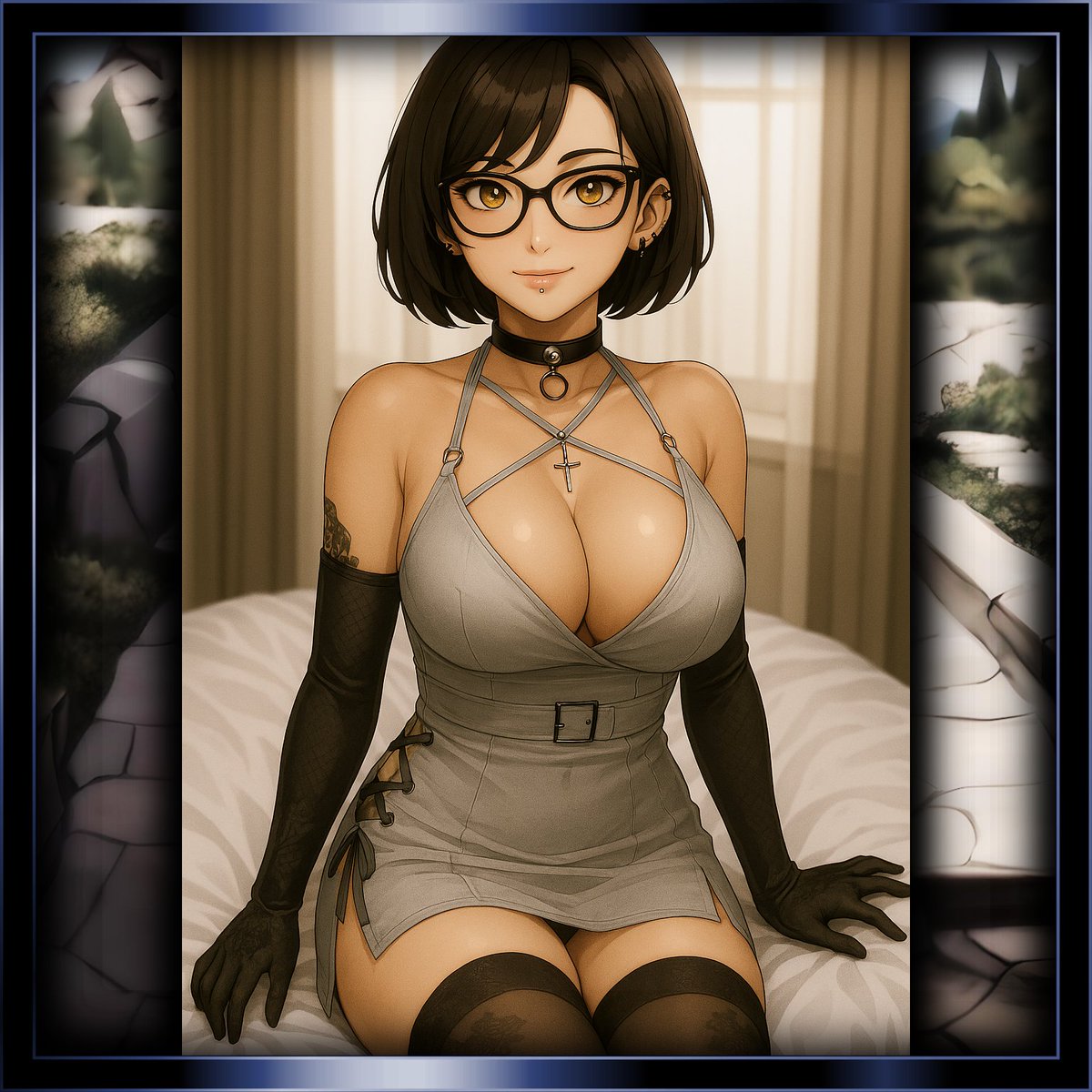 blackravenamy's tweet photo. Me in a picture again, in an evening dress. 🤭

#AIGeneratedArt #OCArt #AnimeStyle #DigitalArt #AIArtCommunity #RealLifeMeetsFantasy #CreativeExpression #SelfAcceptance #ArtisticJourney #DALL_E #CharacterDesign #FantasyArt #UniqueOutfits #PersonalStyle https://t.co/RXtBkz6MBg