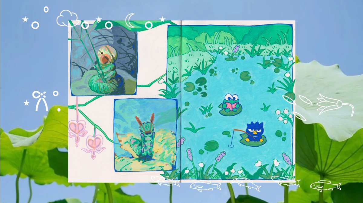 charquita days...🍀💧
#sanrio #sketchbook