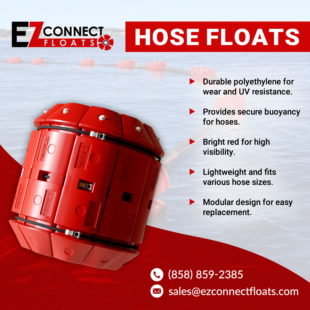 EZConnectFloats's tweet image. One Float. Every Hose. 🔴⚙️

Our EZ Connect Hose Floats are engineered with modular, one-size-fits-all technology—giving you unmatched versatility and reliability across any operation.

#EZConnectFloats #HoseProtection #ModularDesign #MarineSolutions #IndustrialEfficiency