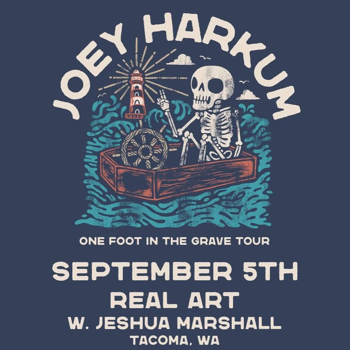 Joey Harkum Duo comes to Real Art on Sept 5th in support of his brand new album ‘One Foot In The Grave.’ Stream it now to get ready for the show and snag your tickets before it’s too late!!! Head on over to realarttacoma.com/tickets to purchase!
STREAM NOW! lnk.to/OFITGOut