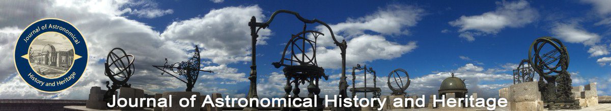 Exciting news! Next week we’ll start posting articles again from the Journal of Astronomical History and Heritage. Don’t miss fascinating content from across the space sciences. 🔭✨ #Astronomy #SpaceScience #Heritage

sciengine.com/JAHH/home