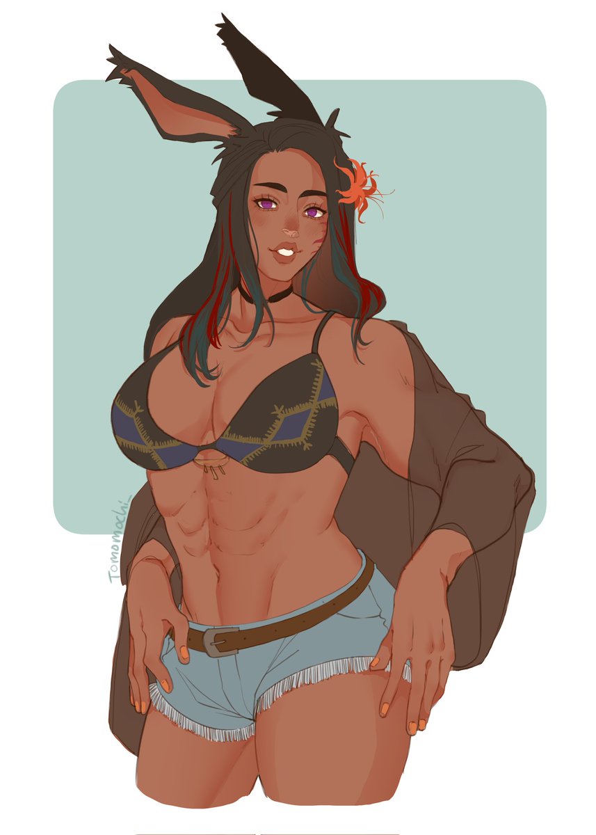 Comm I did for @/Ryushiko !! Bnuy so pretty 🥺❤️❤️
#FFXIV #ff14